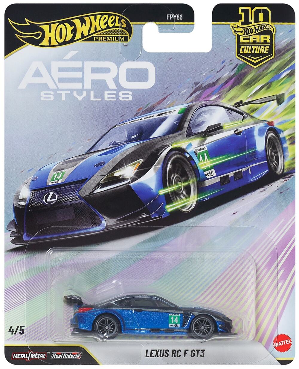 Hot Wheels Car Culture Aero Styles Lexus RC F GT3 NIB